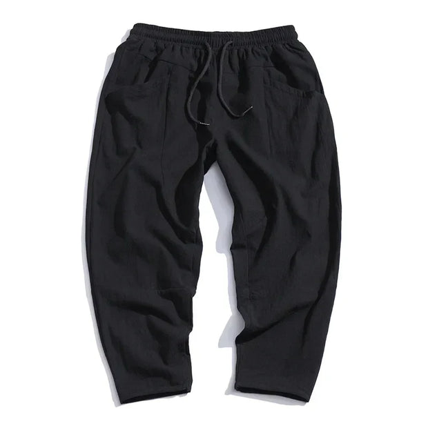Kyoto Linen Cropped Pants